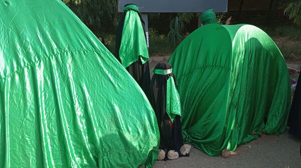 مراسم شیرخوارگان حسینی در مصلی بزرگ امام علی(ع) شهرستان ساوه