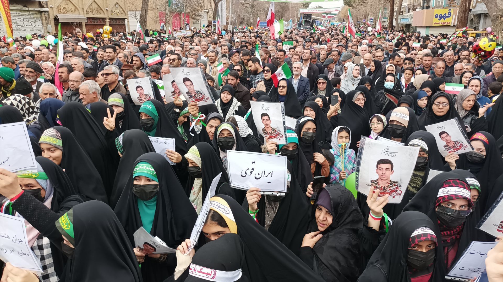 راهپیمایی 22 بهمن با حضور گسترده ای از مردم در شهرستان نیشابور