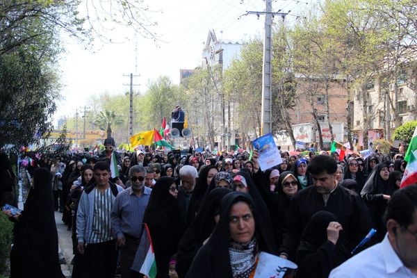 راهپیمایی روز قدس در آمل