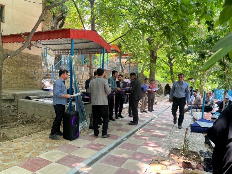 مراسم تجلیل از همکاران فعال حوزه پرورشی شهرستان‌های مانه و سملقان در بوم گردی زو علیا