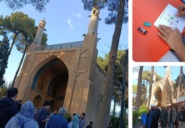 حضور مسافران در مکان تاریخی منارجنبان