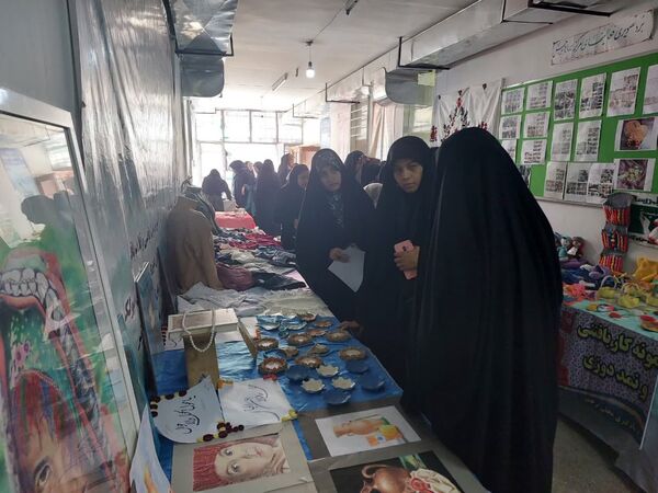 بازدید از فعالیت‌های مرکز یادگیری دولتی نرجس ناحیه یک مشهد