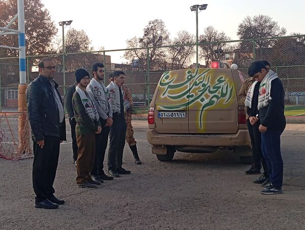 استقبال از شهید گمنام  در دبیرستان شاهد امام ابوذرغفاری 