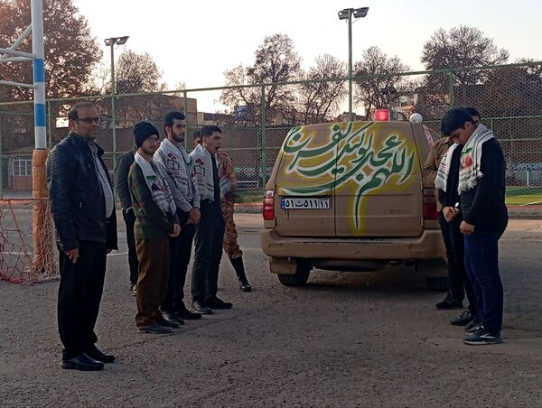 استقبال از شهید گمنام  در دبیرستان شاهد امام ابوذرغفاری 