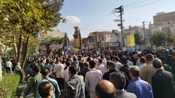 تشییع دو شهید دفاع مقدس در البرز 