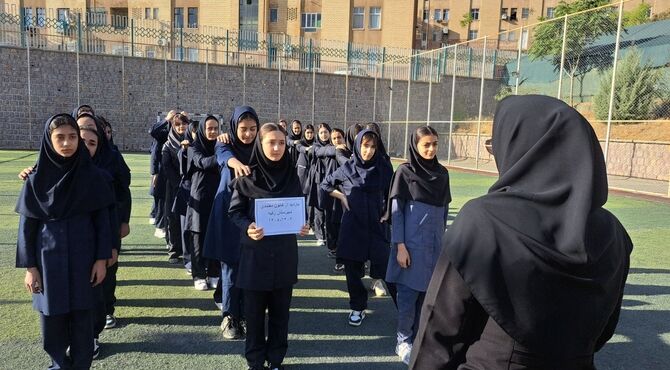 شرکت دانش آموزان زکیه سنندج در طرح تپش