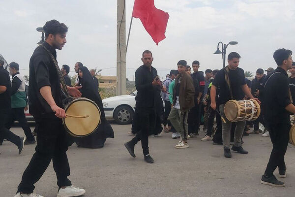 وداع و تشییع شهید گمنام در روستای شهنیا بردخون