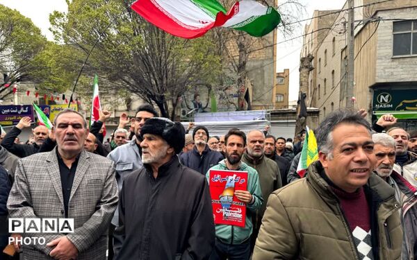 راهپیمایی پرشور مردم ولایتمدار شهرستان شهریار در روز جهانی قدس