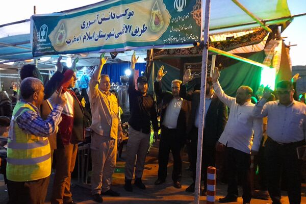 بازید مسئولان از موکب دانش‌آموزی طریق القصی