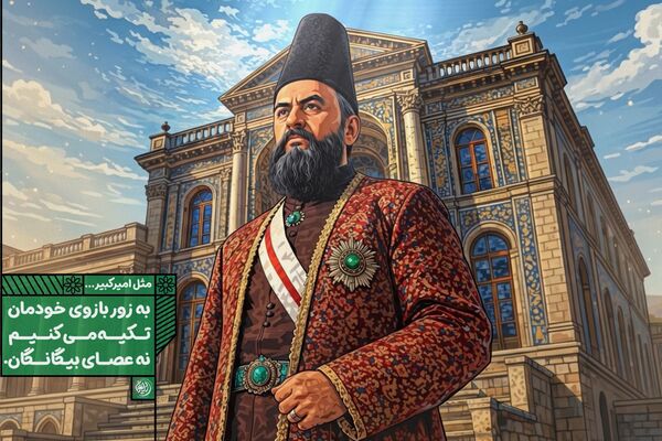 به زور بازوی خودمان تکیه می‌کنیم؛ نه عصای بیگانگان