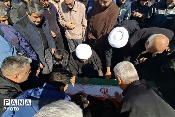تشییع پیکر شهید حملات آمریکایی صهیونی، "شهید جواد انصاری" در باقرشهر 