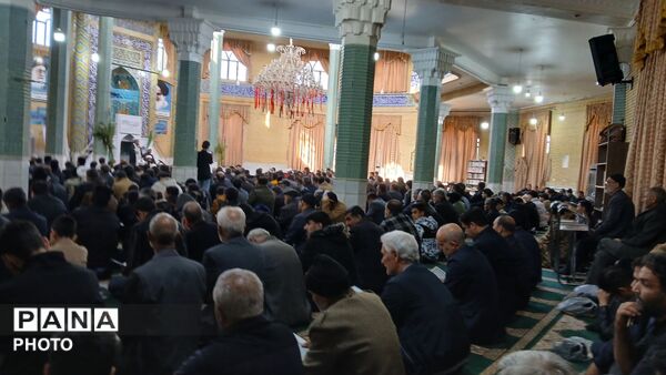 مراسم سوگواری شهادت رهبر انقلاب در مسجد امام علی(ع)