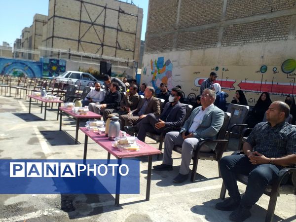 آیین کلنگ زنی دبیرستان فردوسی در مشهد