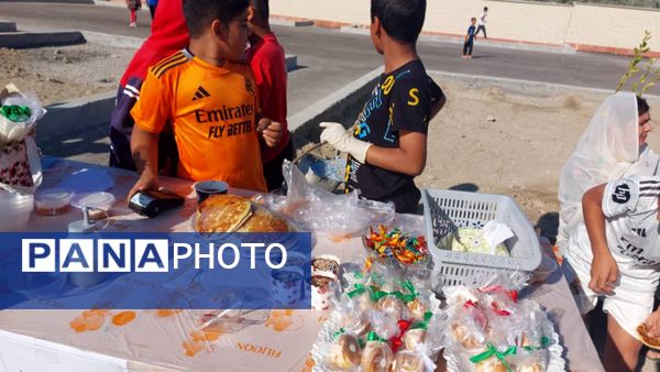 بازارچه دانش‌آموزی در منطقه فین