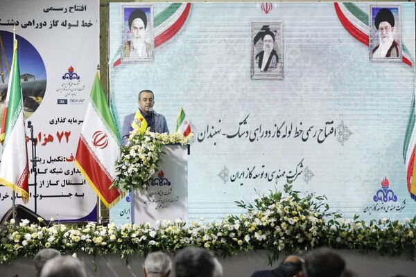 افتتاح پروژه انتقال گاز دشتک زابل به نهبندان