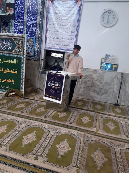 حضور دانش‌آموزان و برپایی میز خدمت در نماز جمعه این هفته آشخانه 