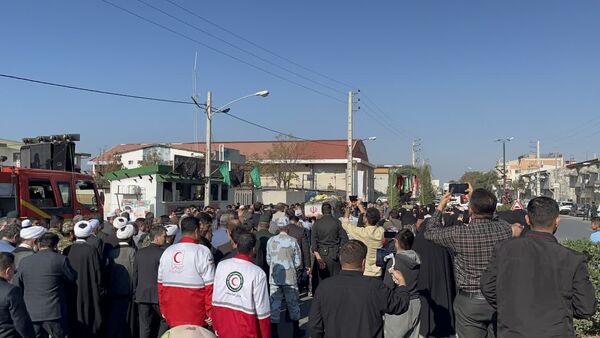 مراسم تشییع پیکر مطهر شهید گمنام در شهرستان بندرترکمن