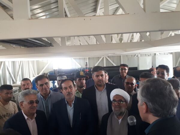 آیین افتتاح طرح آبیاری نوین مزرعه تعاونی در روستای اسلام آباد شهرستان سملقان