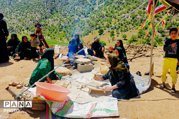 مهمان نوازی مردم انقلابی و غیور روستای پل بریده از مسئولین و رزمندگان