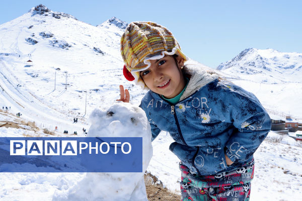 نشاط زمستانی در پیست «سخوید» یزد