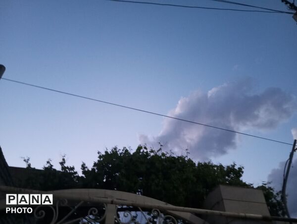 بارش رحمت الهی همراه با تگرگ در شهرستان نیشابور 