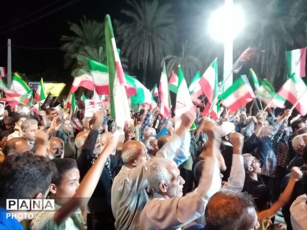 مردم فین هرمزگان با آرمان‌های انقلاب اسلامی