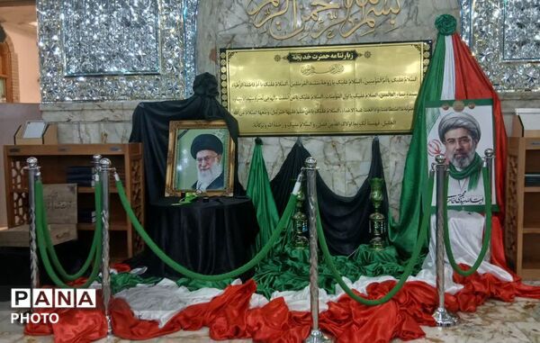 وداع با پیکر شهید امیر سرلشکر سید عبدالرحیم موسوی در حرم بانوی کرامت