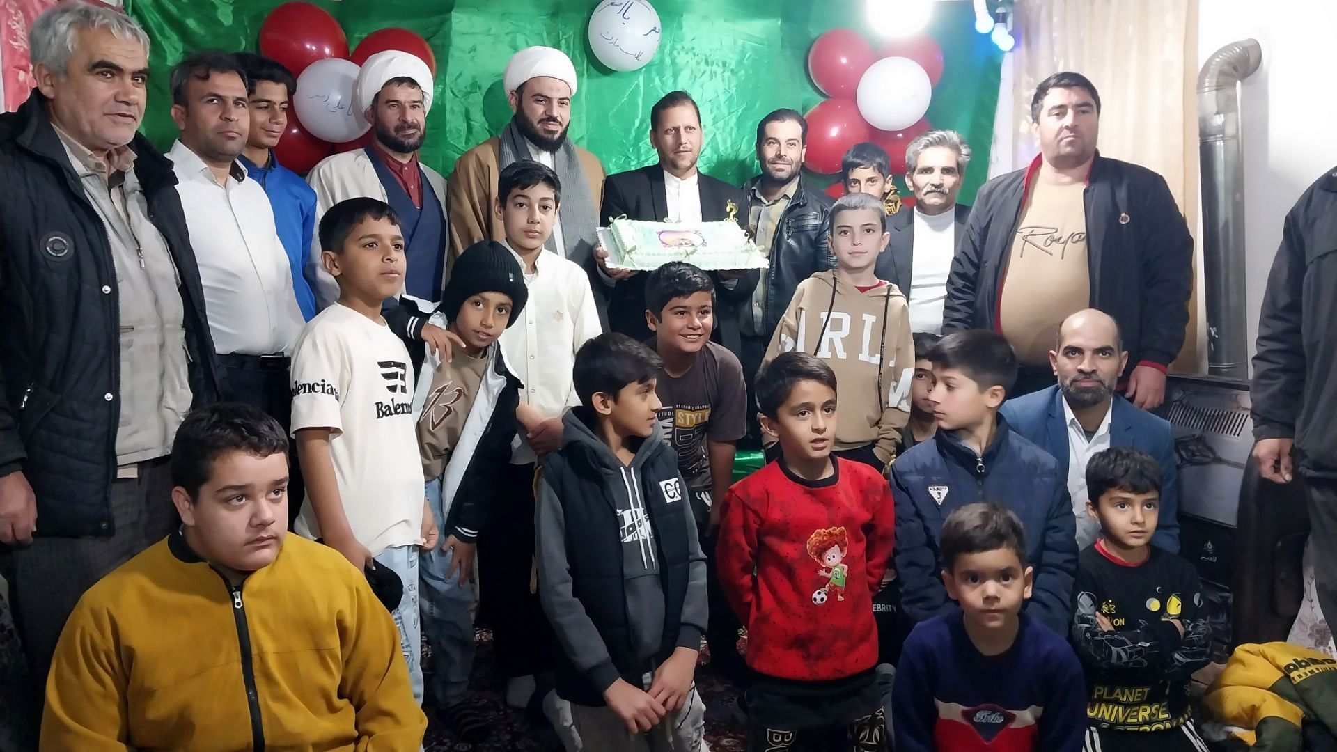 جشن میلاد طفل شش ماهه کربلا در هیئت علی‌اصغری فداف