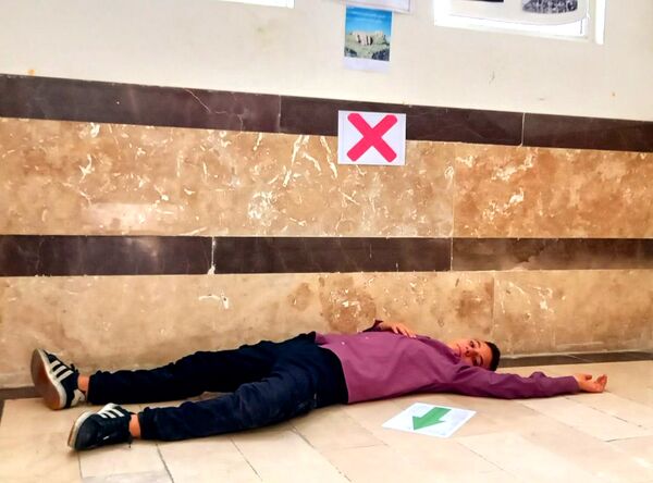 مانور زلزله در مدرسه امیرالمومنین شهرستان ملارد