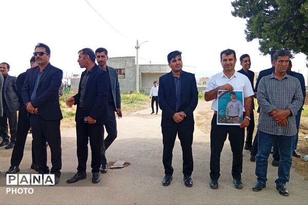 مراسم گرامیداشت چهلمین روز شهادت شهید علی کیانی در گلزار شهدای یاسوج