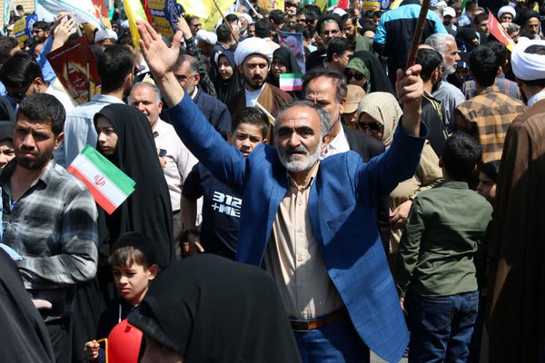 اعلام همبستگی مردم قم با فلسطین در راهپیمایی روز جهانی قدس