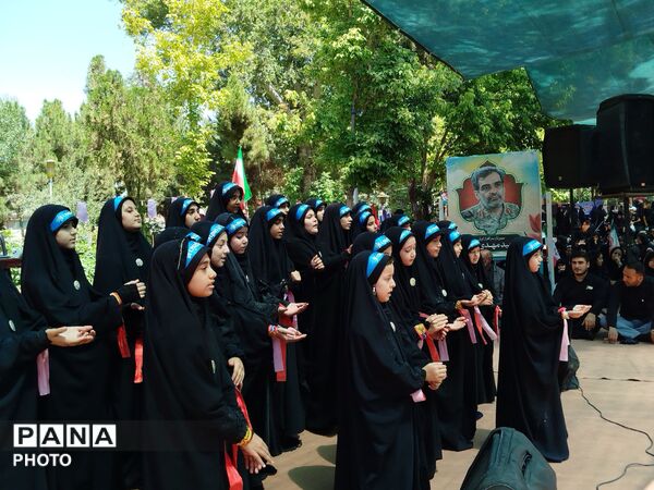 پیاده روی دلدادگان اربعین حسینی از امامزاده ابوتراب تا امامزاده محروق