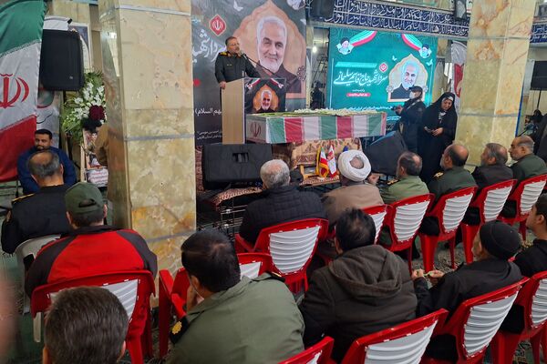 مراسم بزرگداشت سردار شهید حاج قاسم سلیمانی در گلزار شهدا شیراز 
