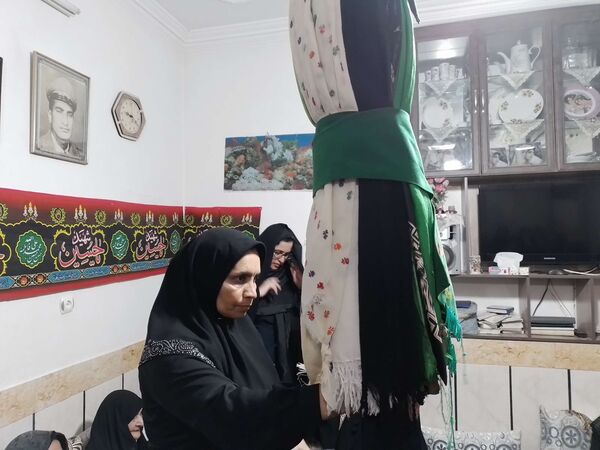 برگزاری مراسم عزاداری شب تاسوعای حسینی در روستای نقاب شهرستان خلیل آباد