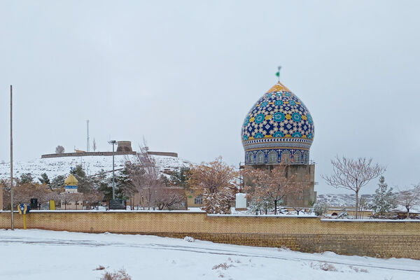 یک روز برفی در روستای بنادکوک‌ دیزه