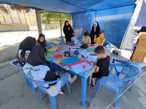 برپایی موکب سازمان دانش‌آموزی در شهرستان سملقان