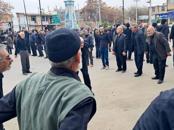 مراسم دسته روی و سینه زنی مردم آشخانه به مناسبت شهادت امام علی (ع)