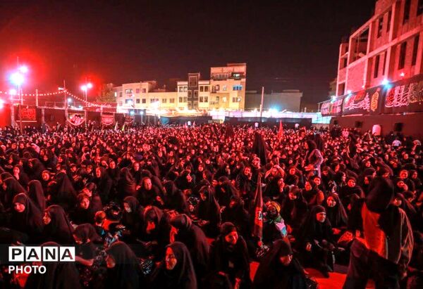 مراسم عزاداری رهبر شهید در شهر هشتگرد 