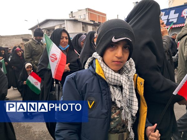 حماسه دهه نودی‌ها در راهپیمایی ۲۲ بهمن قائمشهر