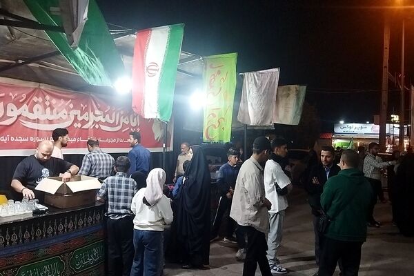 موکب پارک دانشجو در هفتاد و سومین شب از اجتماعات مردمی 