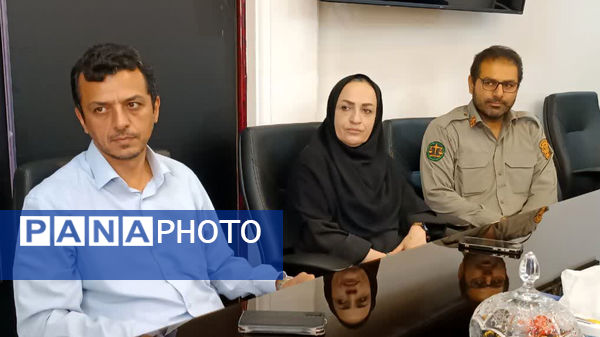 دیدار رئیس اداره حفاظت محیط‌زیست و ریاست و هیات امنای خانه محیط‌زیست محمودآباد با رئیس دادگستری و دادستان شهرستان