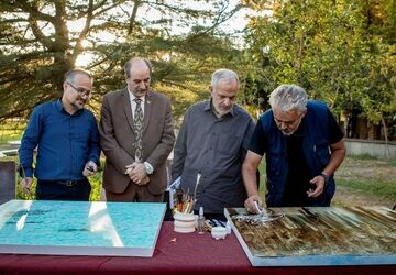 «بر خط آواز»؛ اشعار شفیعی کدکنی با آواز محمدرضا شجریان بر بوم نقاشی نقش بستند