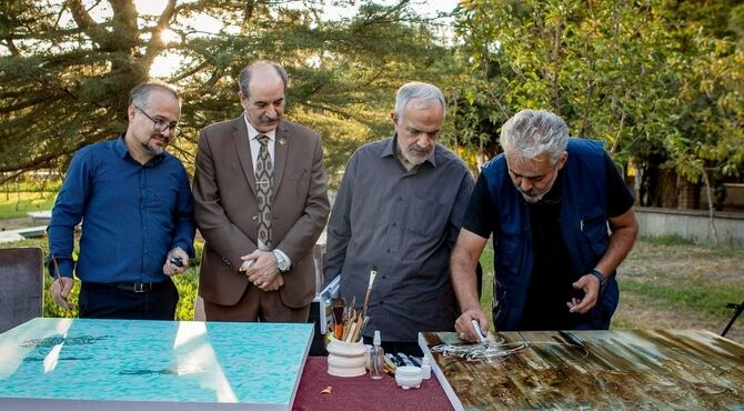«بر خط آواز»؛ اشعار شفیعی کدکنی با آواز محمدرضا شجریان بر بوم نقاشی نقش بستند