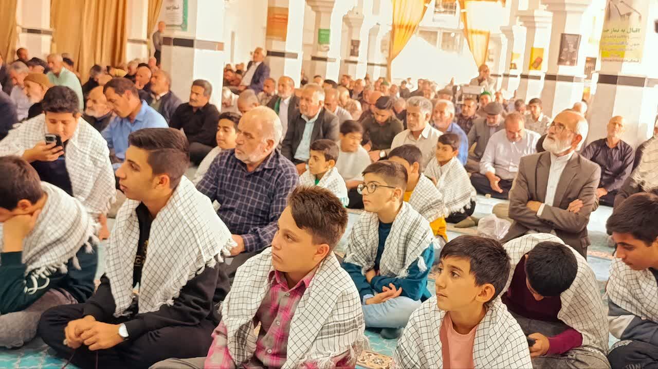 حضور پر شور بسیجیان در نماز جمعه شهرستان خلیل آباد 