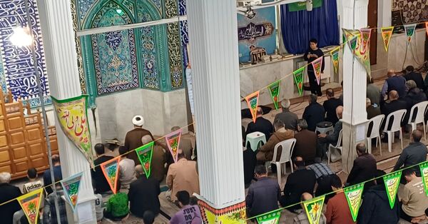 برگزاری آیین اعتکاف در خشکبیجار