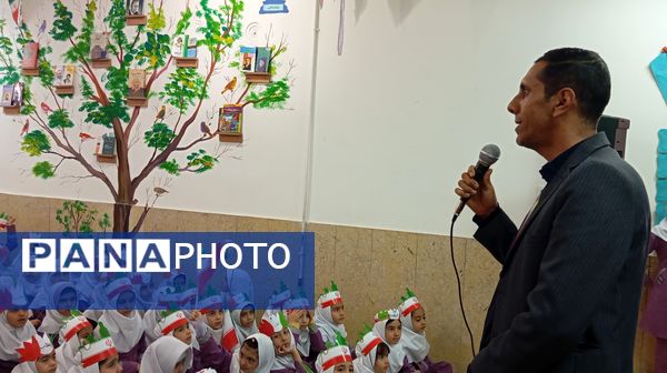  قاب‌های خبری از مراسم زنگ انقلاب در دبستان بوستان شهرستان بن