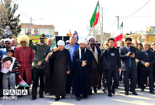 راهپیمایی قدس شهرستان مانه 
