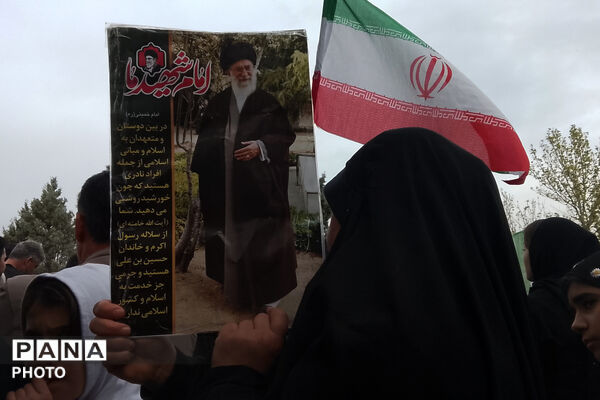 مراسم تشیع شهید جوان یوسف‌آباد