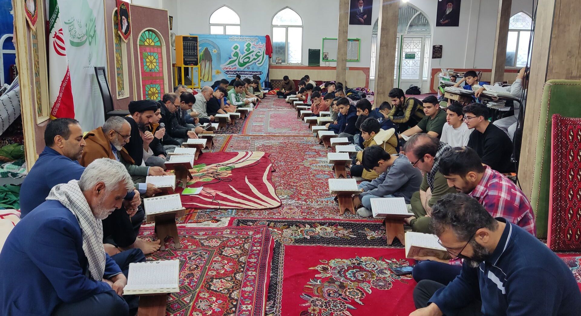 مراسم معنوی اعتکاف در مسجد امام هادی(ع) الشتر