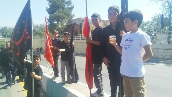جاماندگان اربعین حسینی در  راهپیمایی حرم تا حرم نیشابور 